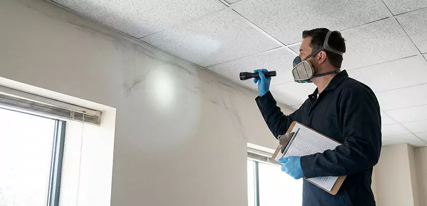 Ceiling Water Damage Inspection in Prairie Village