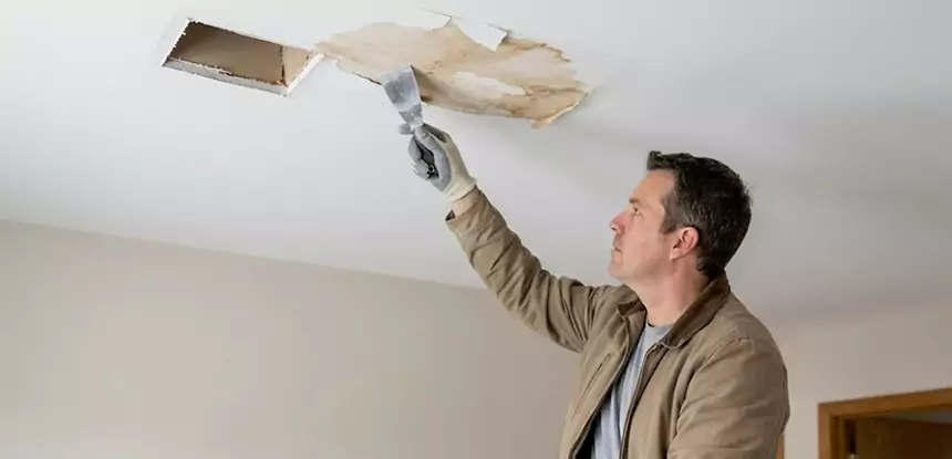 Dry Ceiling After Water Leak in Prairie Village