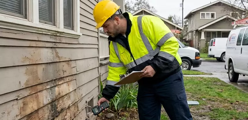 Water Damage Exterior Wall Prairie Village