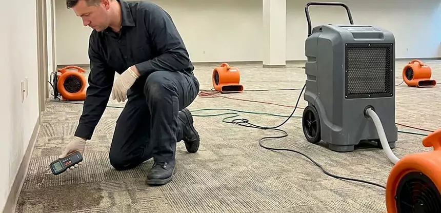 Drying Carpet Padding After Flood in Prairie Village